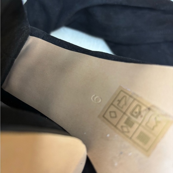 Black Suede Over-the-Knee Boots size 9 - Picture 6 of 6